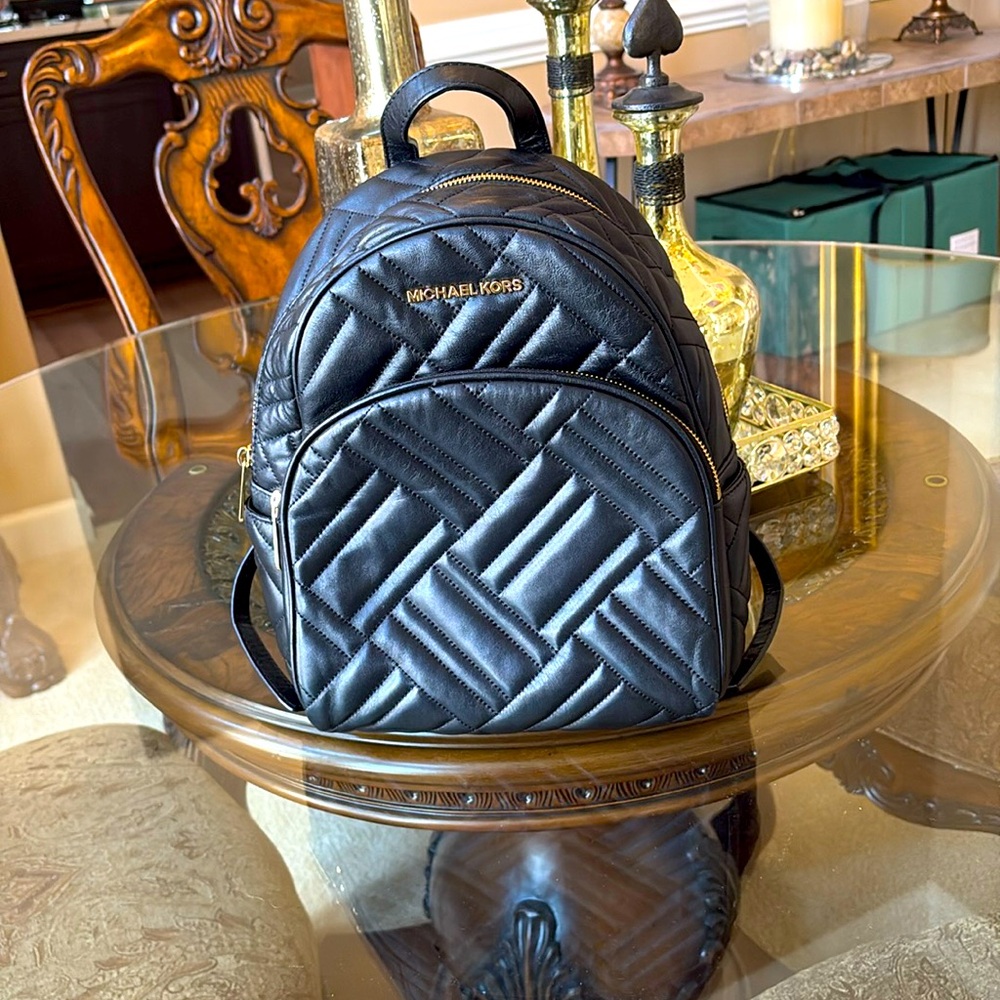 MK leather backpack